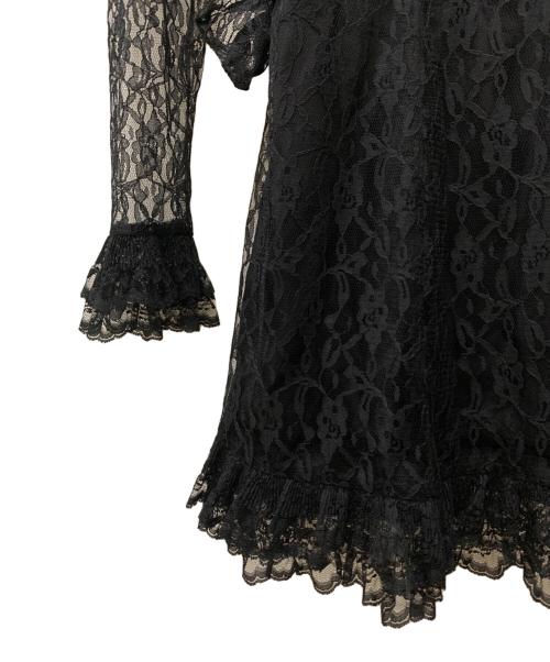 ANNA SUI（アナスイ）ANNA SUI (アナスイ) 薄手カーディガン ブラック サイズ:XLの古着・服飾アイテム