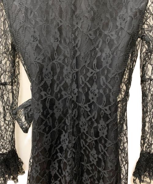 ANNA SUI（アナスイ）ANNA SUI (アナスイ) 薄手カーディガン ブラック サイズ:XLの古着・服飾アイテム
