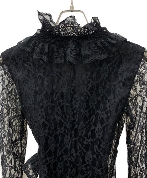 ANNA SUI（アナスイ）ANNA SUI (アナスイ) 薄手カーディガン ブラック サイズ:XLの古着・服飾アイテム