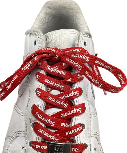 NIKE（ナイキ）NIKE (ナイキ) Supreme (シュプリーム) Air Force 1 Low ホワイト サイズ:24cmの古着・服飾アイテム