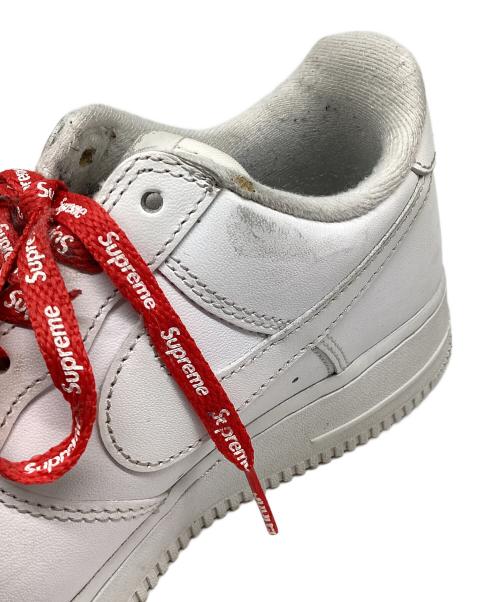 NIKE（ナイキ）NIKE (ナイキ) Supreme (シュプリーム) Air Force 1 Low ホワイト サイズ:24cmの古着・服飾アイテム