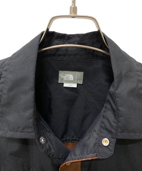 THE NORTH FACE（ザ ノース フェイス）THE NORTH FACE (ザ ノース フェイス) L/S Nuptse Shirt ブラック×ブラウン サイズ:Lの古着・服飾アイテム