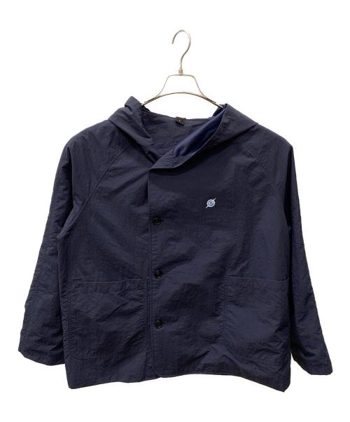 WGONG（ダブルゴング）WGONG (ダブルゴング) RETRO SIMPLE HOODIE W694 ネイビー サイズ:Lの古着・服飾アイテム