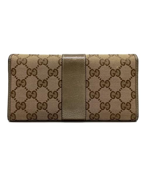 GUCCI（グッチ）GUCCI (グッチ) 長財布 ブラウンの古着・服飾アイテム