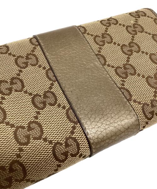 GUCCI（グッチ）GUCCI (グッチ) 長財布 ブラウンの古着・服飾アイテム