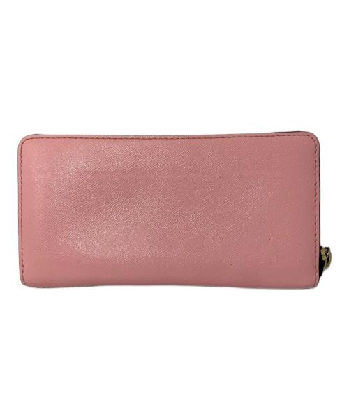 MARC JACOBS（マークジェイコブス）MARC JACOBS (マークジェイコブス) 長財布 ブラック×ピンクの古着・服飾アイテム
