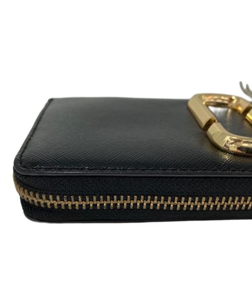 MARC JACOBS（マークジェイコブス）MARC JACOBS (マークジェイコブス) 長財布 ブラック×ピンクの古着・服飾アイテム