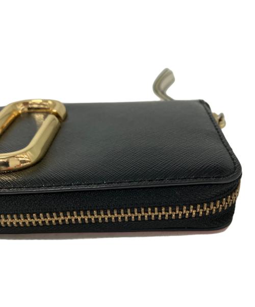 MARC JACOBS（マークジェイコブス）MARC JACOBS (マークジェイコブス) 長財布 ブラック×ピンクの古着・服飾アイテム