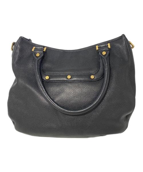 TORY BURCH（トリーバーチ）TORY BURCH (トリーバーチ) レザートートバッグ ブラックの古着・服飾アイテム