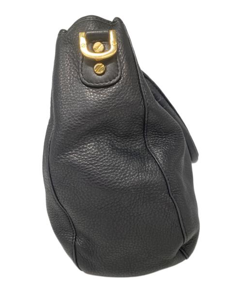 TORY BURCH（トリーバーチ）TORY BURCH (トリーバーチ) レザートートバッグ ブラックの古着・服飾アイテム