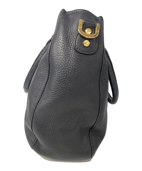 TORY BURCH（トリーバーチ）TORY BURCH (トリーバーチ) レザートートバッグ ブラックの古着・服飾アイテム