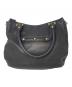 TORY BURCH (トリーバーチ) レザートートバッグ ブラック：4000円