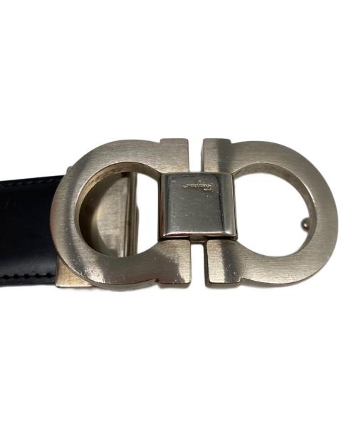 Salvatore Ferragamo（サルヴァトーレ フェラガモ）Salvatore Ferragamo (サルヴァトーレ フェラガモ) ガンチーニレザーベルト ブラックの古着・服飾アイテム