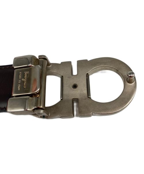 Salvatore Ferragamo（サルヴァトーレ フェラガモ）Salvatore Ferragamo (サルヴァトーレ フェラガモ) ガンチーニレザーベルト ブラックの古着・服飾アイテム