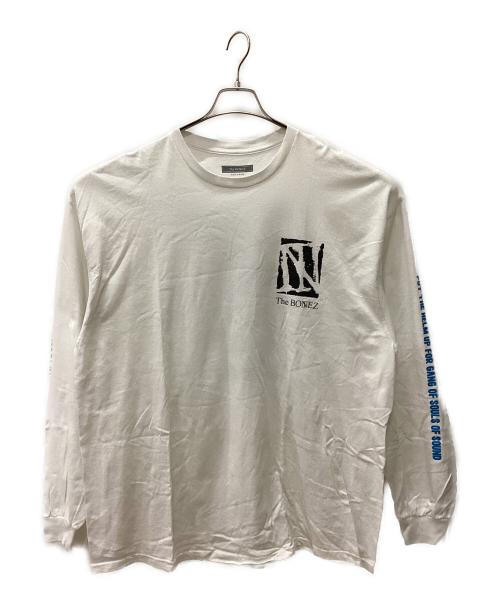 THE BONEZ（ザボーンズ）THE BONEZ (ザボーンズ) 長袖カットソー ホワイト サイズ:XLARGEの古着・服飾アイテム