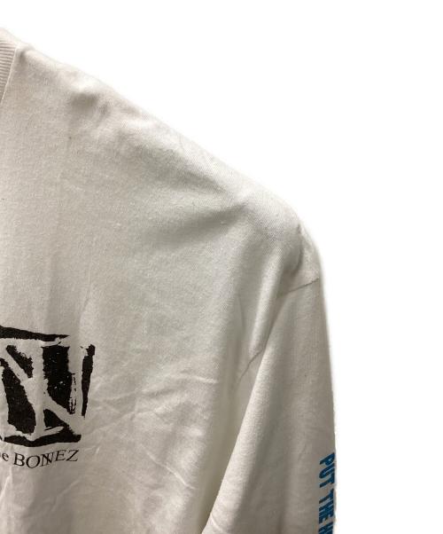 THE BONEZ（ザボーンズ）THE BONEZ (ザボーンズ) 長袖カットソー ホワイト サイズ:XLARGEの古着・服飾アイテム