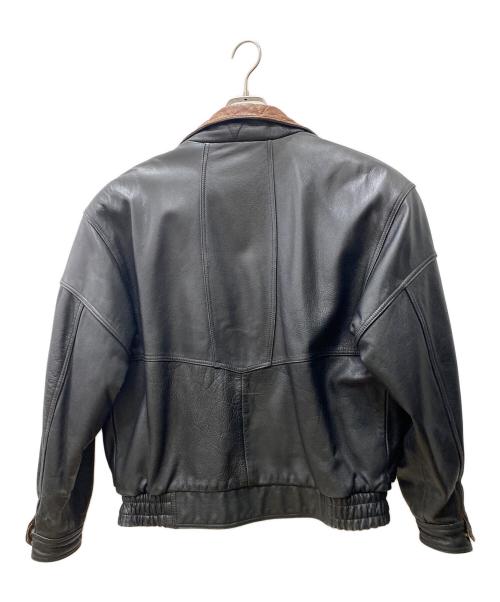 FILED SHEER（フィールドシアー）FILED SHEER (フィールドシアー) レザージャケット ブラック サイズ:Lの古着・服飾アイテム