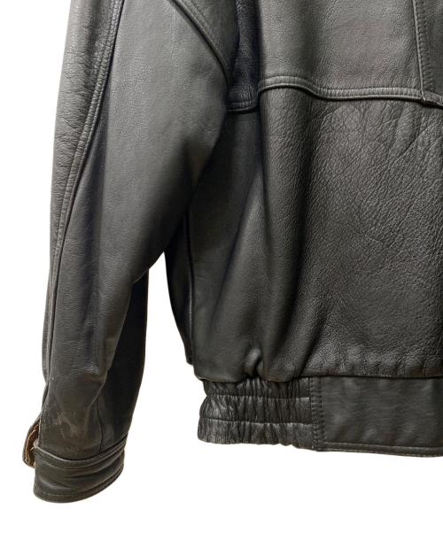 FILED SHEER（フィールドシアー）FILED SHEER (フィールドシアー) レザージャケット ブラック サイズ:Lの古着・服飾アイテム