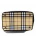 中古・古着 BURBERRY LONDON (バーバリーロンドン) ノバチェック柄巾着ショルダーバッグ ベージュ：20000円