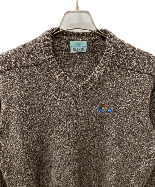 Vivienne Westwood man（ヴィヴィアン ウェストウッド マン）Vivienne Westwood man (ヴィヴィアン ウェストウッド マン) 厚手ニット ブラウン サイズ:Sの古着・服飾アイテム