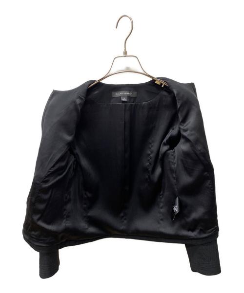 RALPH LAUREN（ラルフローレン）RALPH LAUREN (ラルフローレン) ノーカラージャケット ブラック サイズ:4の古着・服飾アイテム
