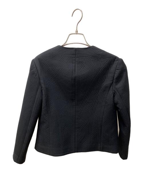 RALPH LAUREN（ラルフローレン）RALPH LAUREN (ラルフローレン) ノーカラージャケット ブラック サイズ:4の古着・服飾アイテム