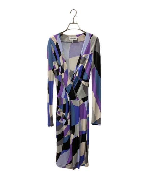 Emilio Pucci（エミリオ プッチ）Emilio Pucci (エミリオ プッチ) 長袖ワンピース マルチカラー サイズ:40の古着・服飾アイテム