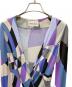 中古・古着 Emilio Pucci (エミリオ プッチ) 長袖ワンピース マルチカラー サイズ:40：5000円