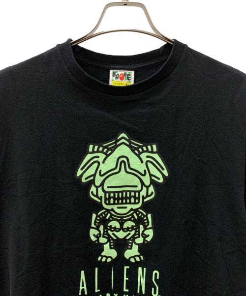 A BATHING APE（アベイシングエイプ）A BATHING APE (アベイシングエイプ) ALIENS (エイリアンズ) Tシャツ ブラック サイズ:XLの古着・服飾アイテム