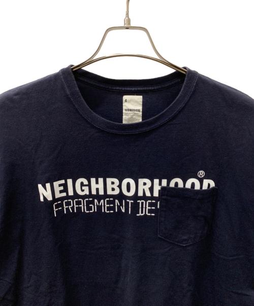 NEIGHBORHOOD（ネイバーフッド）NEIGHBORHOOD (ネイバーフッド) FRAGMENT DESIGN (フラグメントデザイン) Tシャツ ネイビー サイズ:4の古着・服飾アイテム