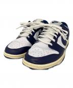NIKEナイキ）の古着「Nike Dunk Low」｜ネイビー×ホワイト