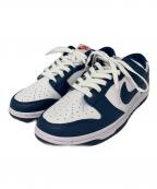 NIKEナイキ）の古着「Nike Women's Dunk Low」｜ホワイト×ネイビー