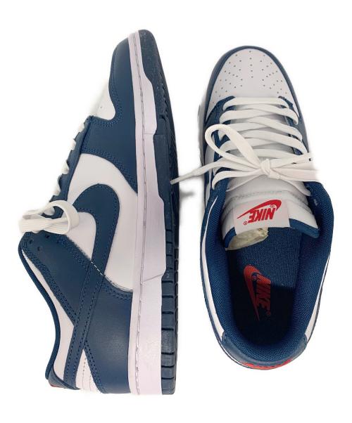NIKE（ナイキ）NIKE (ナイキ) Nike Women's Dunk Low ホワイト×ネイビー サイズ:27.5cmの古着・服飾アイテム