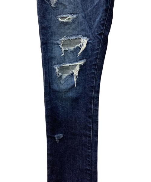 JACKROSE Luv maison（ジャックローズラブメゾン）JACKROSE Luv maison (ジャックローズラブメゾン) ダメージジーンズ インディゴ サイズ:35の古着・服飾アイテム