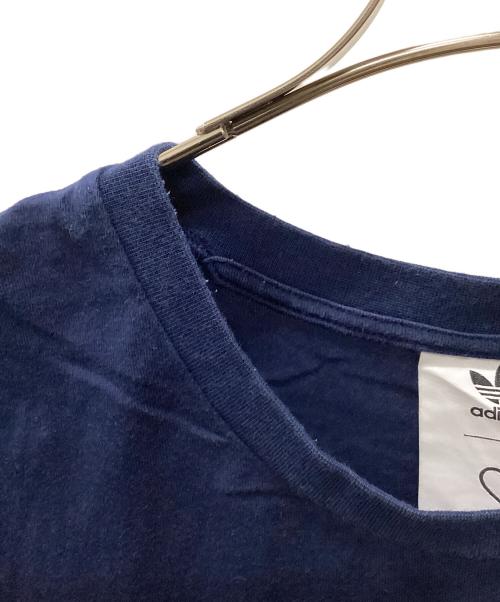 adidas（アディダス）adidas (アディダス) HUMAN MADE (ヒューマンメイド) 半袖カットソー ネイビー サイズ:Lの古着・服飾アイテム