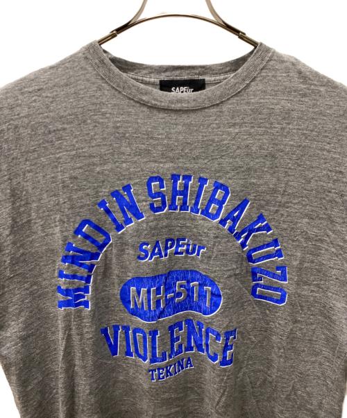SAPEur（サプール）SAPEur (サプール) 半袖カットソー グレー サイズ:Lの古着・服飾アイテム