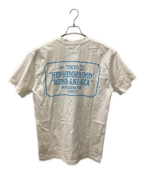 NEIGHBORHOOD（ネイバーフッド）NEIGHBORHOOD (ネイバーフッド) WIND AND SEA (ウィンダンシー) 半袖カットソー ホワイト サイズ:Lの古着・服飾アイテム