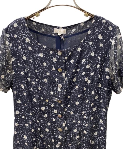 Burberry's（バーバリーズ）Burberry's (バーバリーズ) 半袖ワンピース ネイビー サイズ:11の古着・服飾アイテム