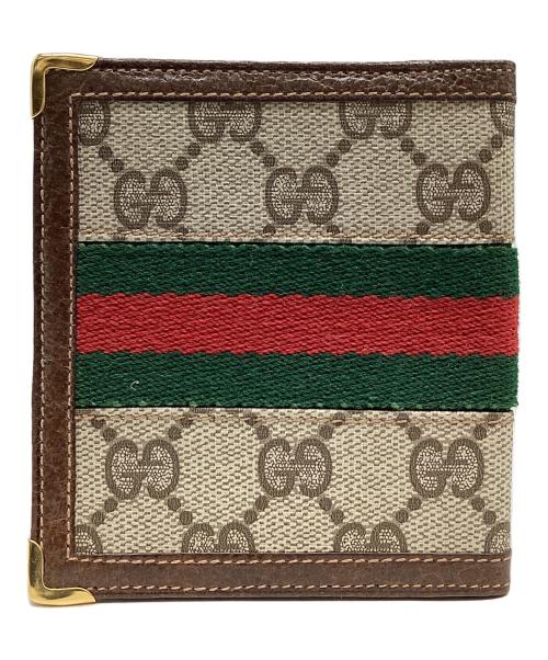 GUCCI（グッチ）GUCCI (グッチ) 2つ折り財布 ブラウンの古着・服飾アイテム