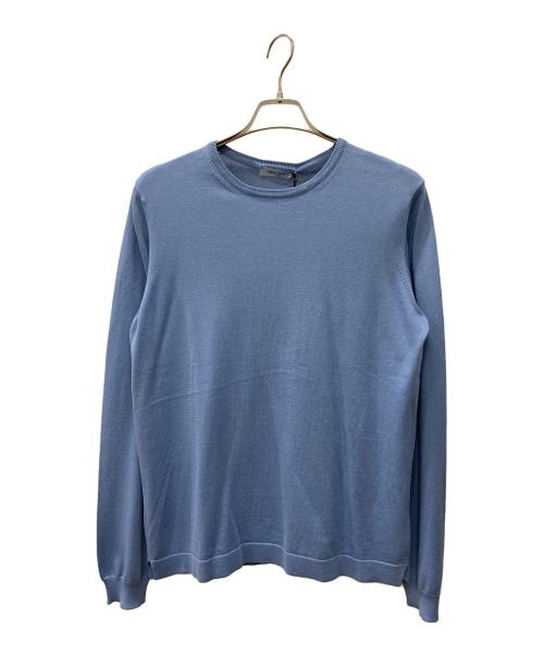 GRAN SASSO（グランサッソ）GRAN SASSO (グランサッソ) 薄手ニット ブルー サイズ:48 未使用品の古着・服飾アイテム