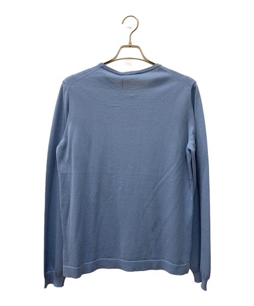 GRAN SASSO（グランサッソ）GRAN SASSO (グランサッソ) 薄手ニット ブルー サイズ:48 未使用品の古着・服飾アイテム
