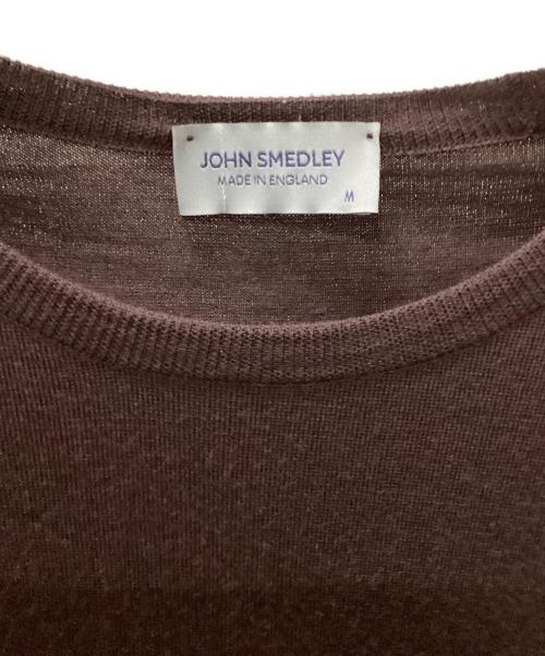 JOHN SMEDLEY（ジョンスメドレー）JOHN SMEDLEY (ジョンスメドレー) 薄手ニット ブラウン サイズ:Mの古着・服飾アイテム