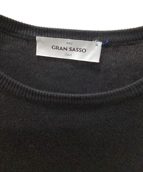 GRAN SASSO（グランサッソ）GRAN SASSO (グランサッソ) 薄手ニット ブラック サイズ:50の古着・服飾アイテム
