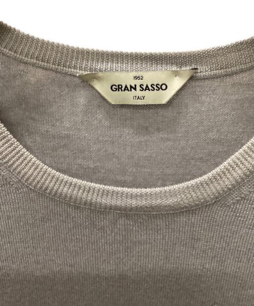 GRAN SASSO（グランサッソ）GRAN SASSO (グランサッソ) 薄手ニット グレー サイズ:50の古着・服飾アイテム