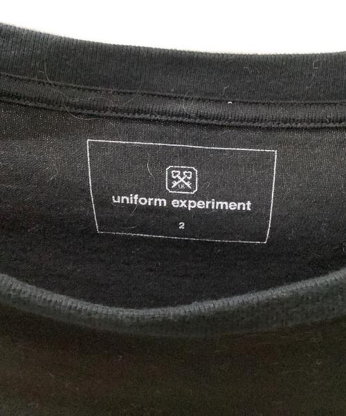 uniform experiment（ユニフォームエクスペリメント）uniform experiment (ユニフォームエクスペリメント) 長袖Tシャツ ブラック サイズ:2の古着・服飾アイテム