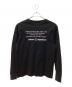 uniform experiment (ユニフォームエクスペリメント) 長袖Tシャツ ブラック サイズ:2：4000円