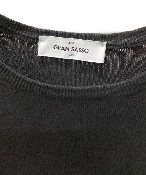 GRAN SASSO（グランサッソ）GRAN SASSO (グランサッソ) 薄手ニット ブラック サイズ:50の古着・服飾アイテム