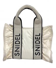 Snidel（スナイデル）の古着「フラッフィーフリルロゴバッグ」｜ホワイト