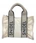 Snidel（スナイデル）の古着「フラッフィーフリルロゴバッグ」｜ホワイト