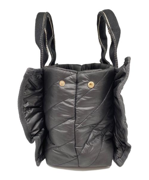 Snidel（スナイデル）Snidel (スナイデル) フリルキルティングロゴバッグ ブラックの古着・服飾アイテム